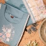 Dusty Teal Blossom